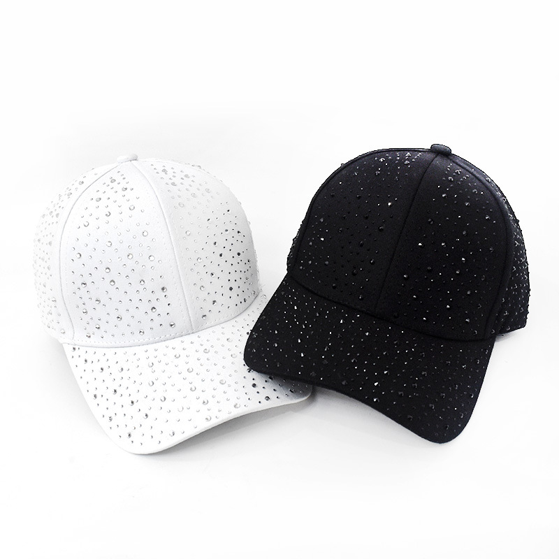 Rhinestone Baseball Cap Unisex Sun Protection Hat Adjustable 1