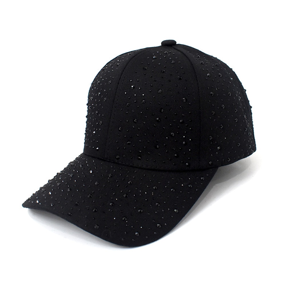 Rhinestone Baseball Cap Unisex Sun Protection Hat Adjustable 6