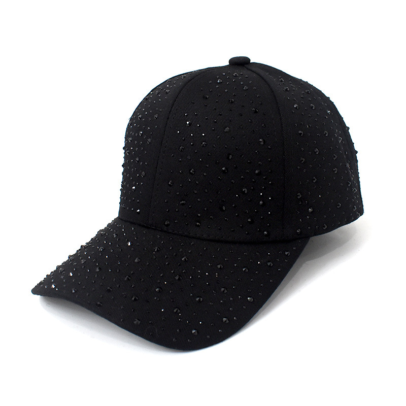Rhinestone Baseball Cap Unisex Sun Protection Hat Adjustable 6