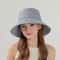 Linen Style Wide Brim Fishermans Hat With Foldable Sun Protection 2