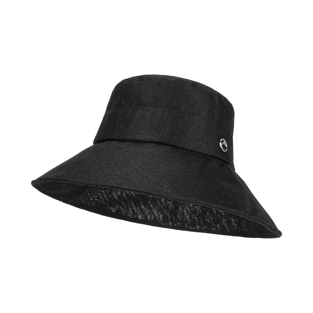 Linen Style Wide Brim Fishermans Hat With Foldable Sun Protection 5