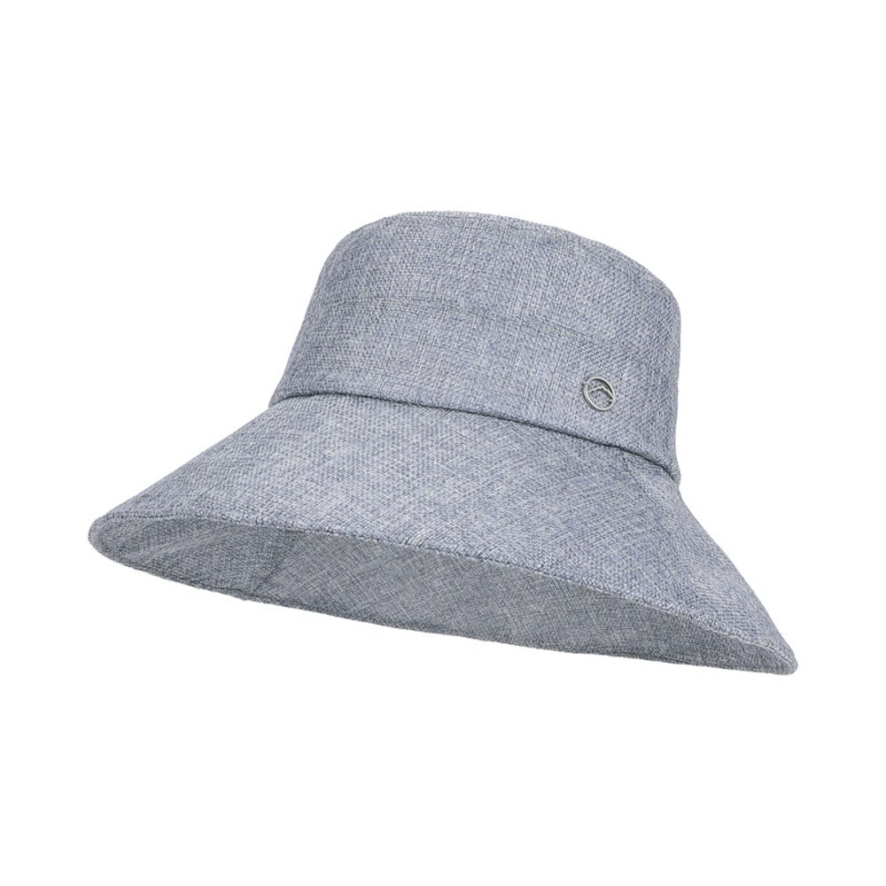 Linen Style Wide Brim Fishermans Hat With Foldable Sun Protection 6