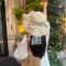 French Style Retro Lace Straw Hat with Tulip Decoration Breathable Summer Beach Hat