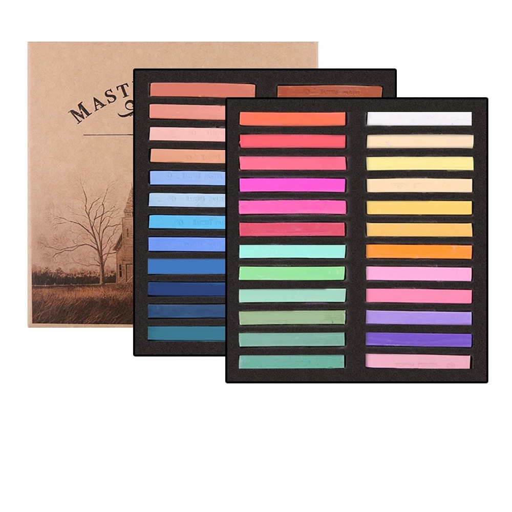 Premium Soft Pastel Crayons Vibrant Colored Crayon Chalk Set For Drawing Blending 8