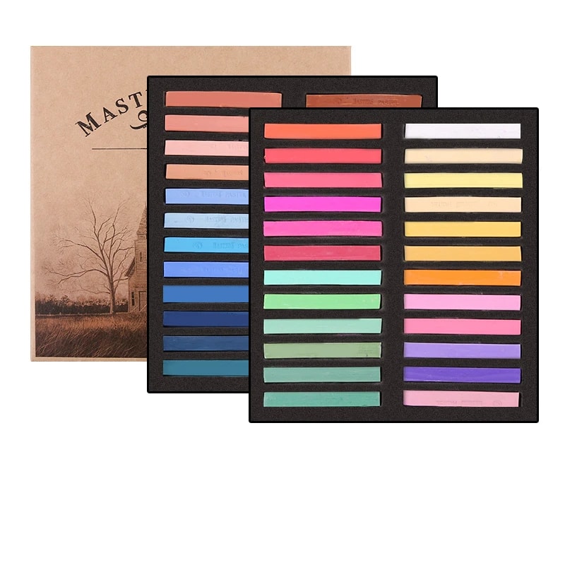 Premium Soft Pastel Crayons Vibrant Colored Crayon Chalk Set For Drawing Blending 8