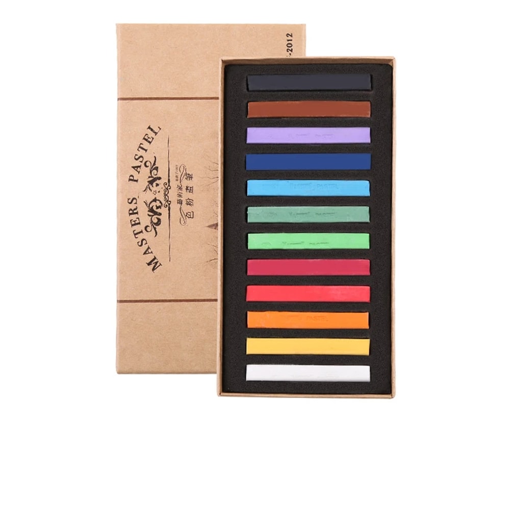 Premium Soft Pastel Crayons Vibrant Colored Crayon Chalk Set For Drawing Blending 5