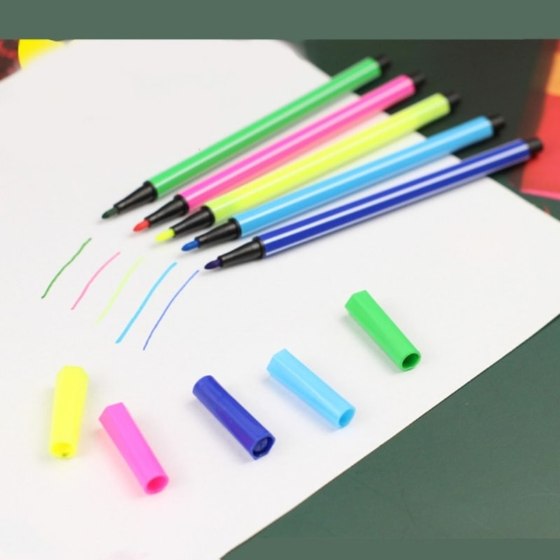 Premium Washable Art Markers Painting Set Colored Drawing Pens For Students Artists 2