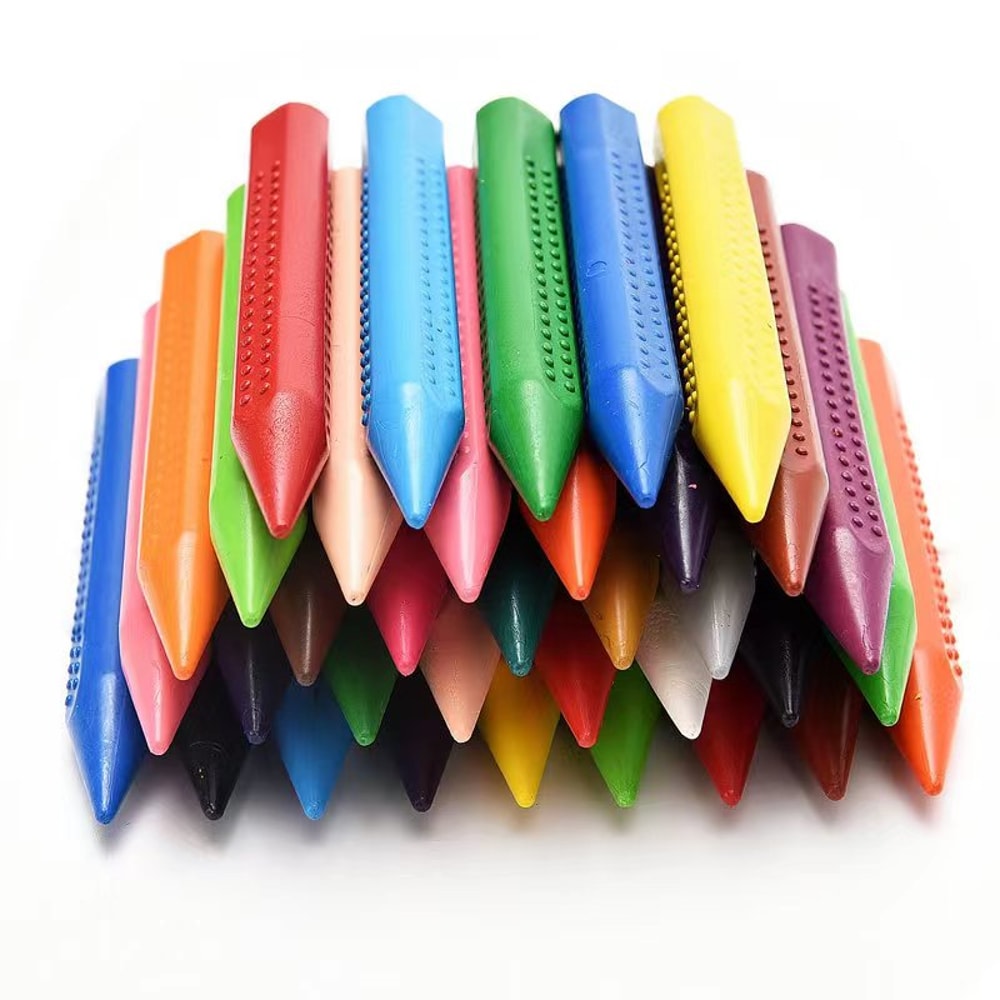 Hand Safe Washable Crayons Non Toxic Colored Art Sticks For Kids 0