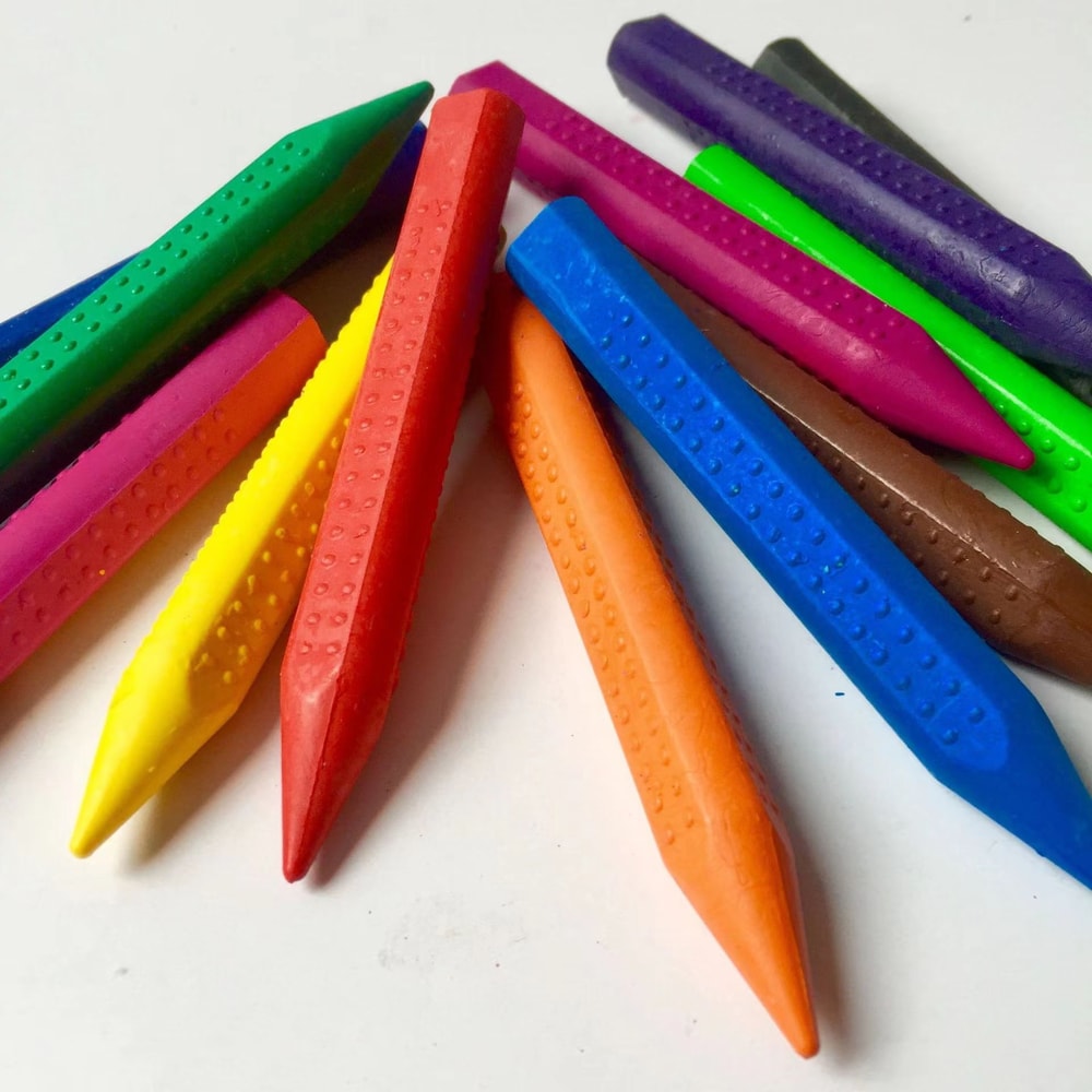 Hand Safe Washable Crayons Non Toxic Colored Art Sticks For Kids 2