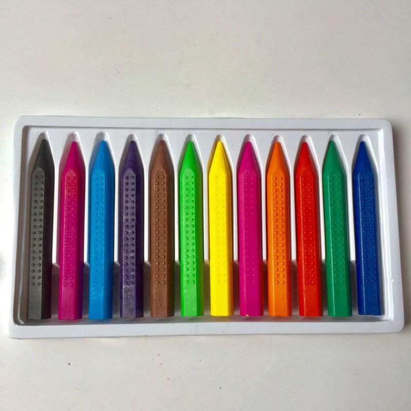 Hand Safe Washable Crayons Non Toxic Colored Art Sticks For Kids 4