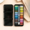 Premium Portable Watercolor Paint Set In Metal Case With Brush For Kids Artists 7