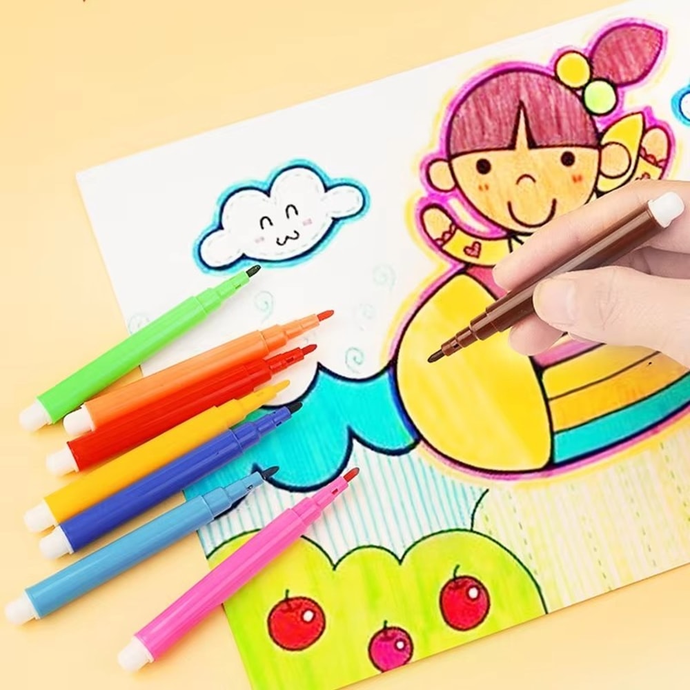 Mini Watercolor Marker Set for DIY Drawing & Canvas Painting