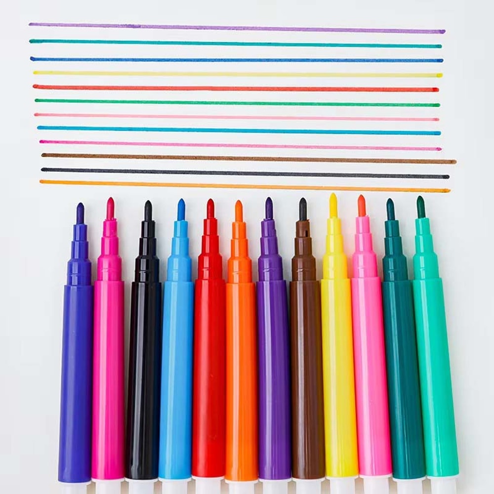 Mini Watercolor Marker Set for DIY Drawing & Canvas Painting