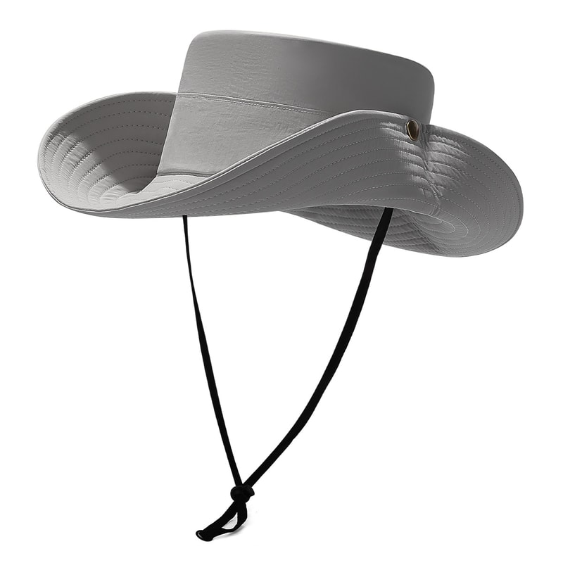Retro Western Style Wide Brim Sun Hat Foldable Outdoor Fishing Portable Sun Protection Hat For Hik 5