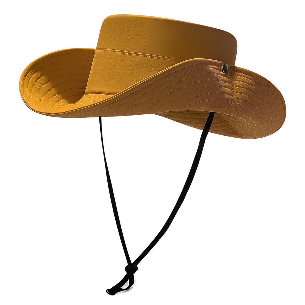 Retro Western Style Wide Brim Sun Hat Foldable Outdoor Fishing Portable Sun Protection Hat For Hik 8