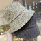 Luxury Leopard Print Rhinestone Bucket Hat Wide Brim Sun Hat 1