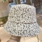 Luxury Leopard Print Rhinestone Bucket Hat Wide Brim Sun Hat 6
