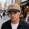 Color Block Baseball Cap with Embroidered Letter Adjustable Fit and Breathable Casual Cap