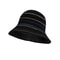 Womens Vintage Striped Knit Bucket Hat Casual Sun Protection