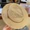 Breathable Wide Brimmed Straw Hat With Vintage Belt For Summer Sun Protection 4