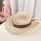 Western Cowboy Straw Hat With Wide Brim For Sun Protection Summer Beach Travel 5