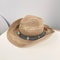 Western Cowboy Straw Hat With Wide Brim For Sun Protection Summer Beach Travel 7