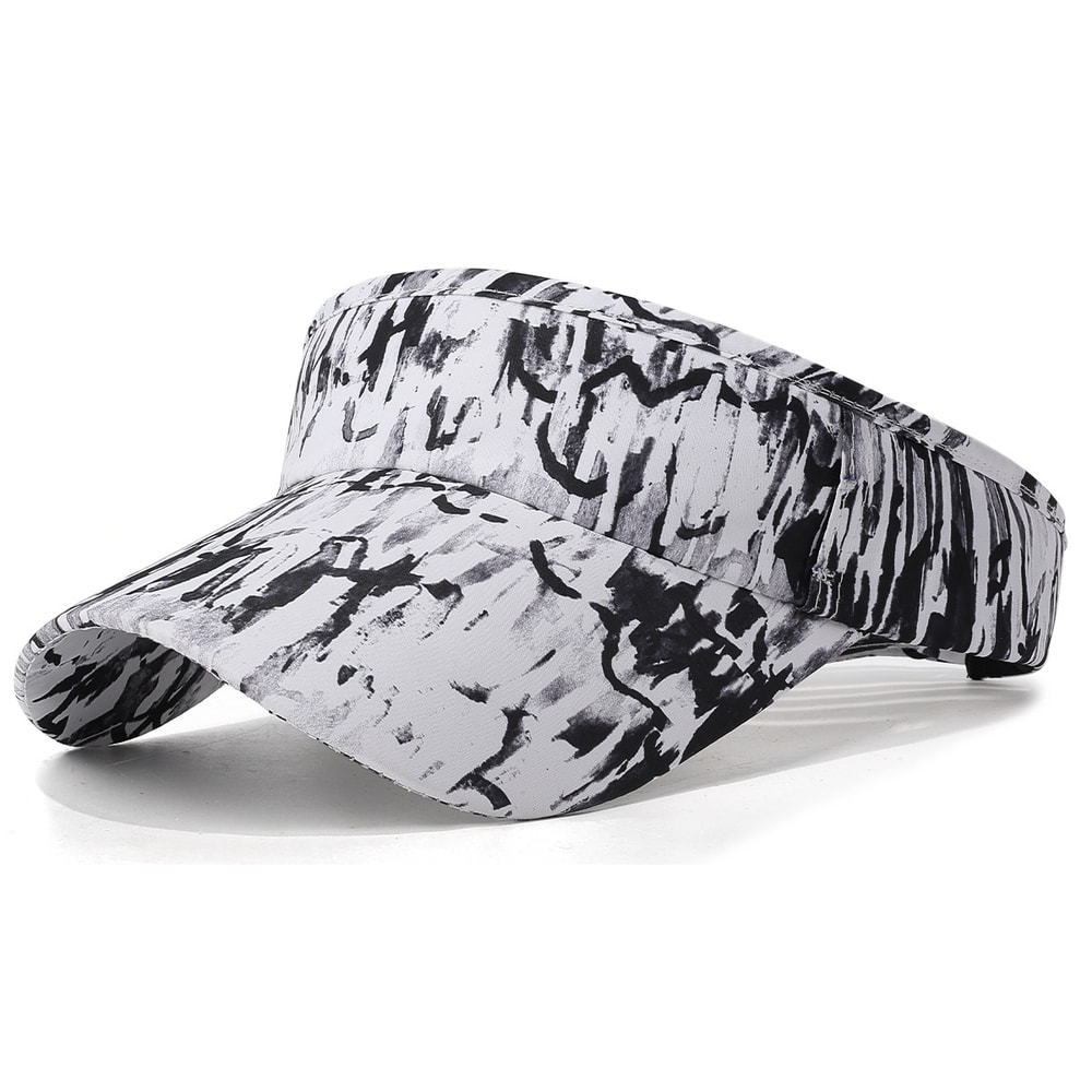 Tie Dye Breathable Sun Visor Lightweight Unisex Outdoor Sports Cap For Running Hiking 5