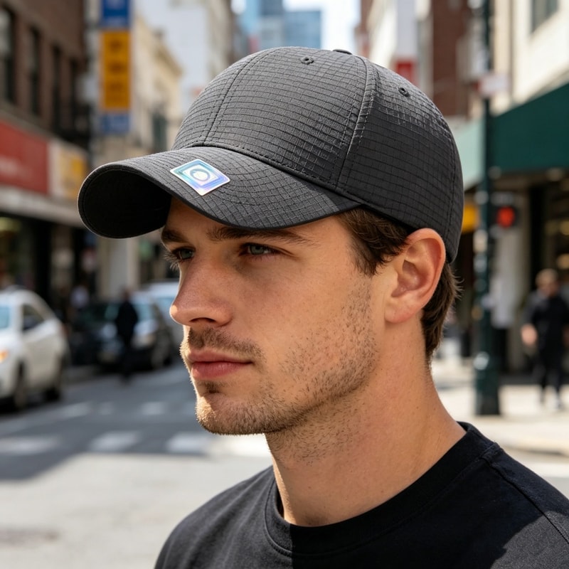 Summer Plaid Baseball Cap Quick Drying Unisex Multi Color 2