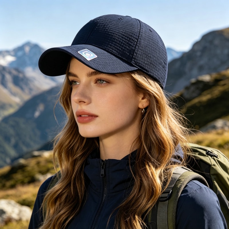 Summer Plaid Baseball Cap Quick Drying Unisex Multi Color 3
