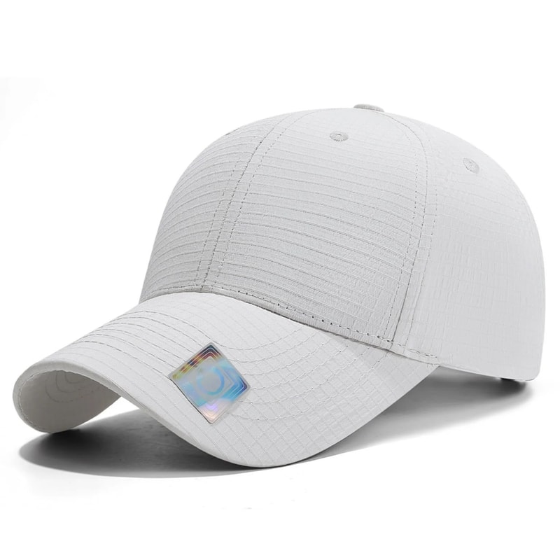 Summer Plaid Baseball Cap Quick Drying Unisex Multi Color 11