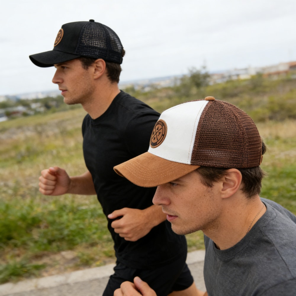 Breathable Suede Mesh Trucker Hat Adjustable Casual Baseball Cap 0