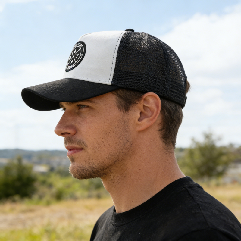 Breathable Suede Mesh Trucker Hat Adjustable Casual Baseball Cap 1