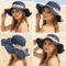 Elegant French Style Wavy Edge Straw Hat For Summer Sun Protection 1