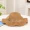 Elegant French Style Wavy Edge Straw Hat For Summer Sun Protection 6