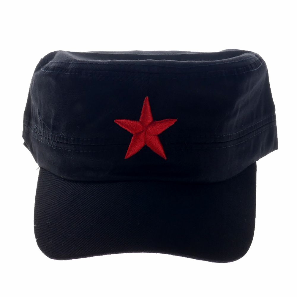 Red Cotton Cap With Star Mao Hat Mens Casual Gift Hat 6