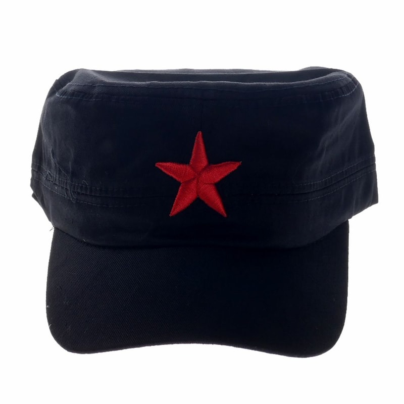 Red Cotton Cap With Star Mao Hat Mens Casual Gift Hat 6