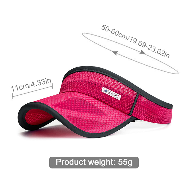 Performance Breathable Mesh Sun Visor Adjustable Quick Dry Sports Visor for Running & Golf
