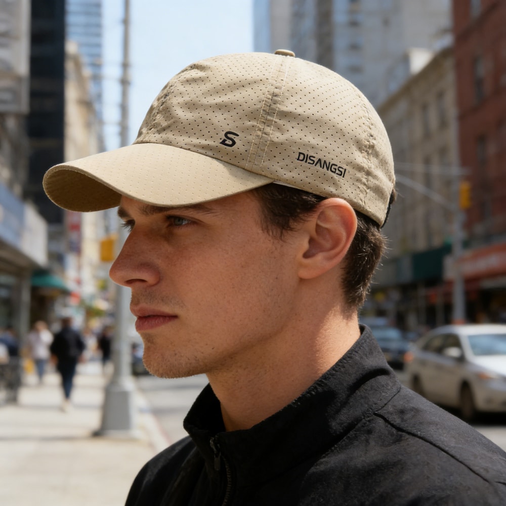 Mens Womens Quick Dry Running Cap Breathable Outdoor Sun Hat For Fishing Sports 1