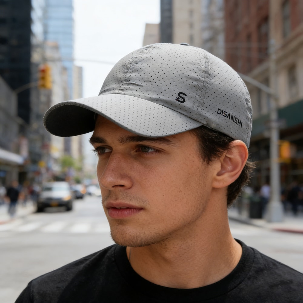 Mens Womens Quick Dry Running Cap Breathable Outdoor Sun Hat For Fishing Sports 2
