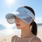 Retractable Brim Womens Sun Visor Hat For UV Face Protection 3