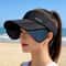 Retractable Brim Womens Sun Visor Hat For UV Face Protection 1