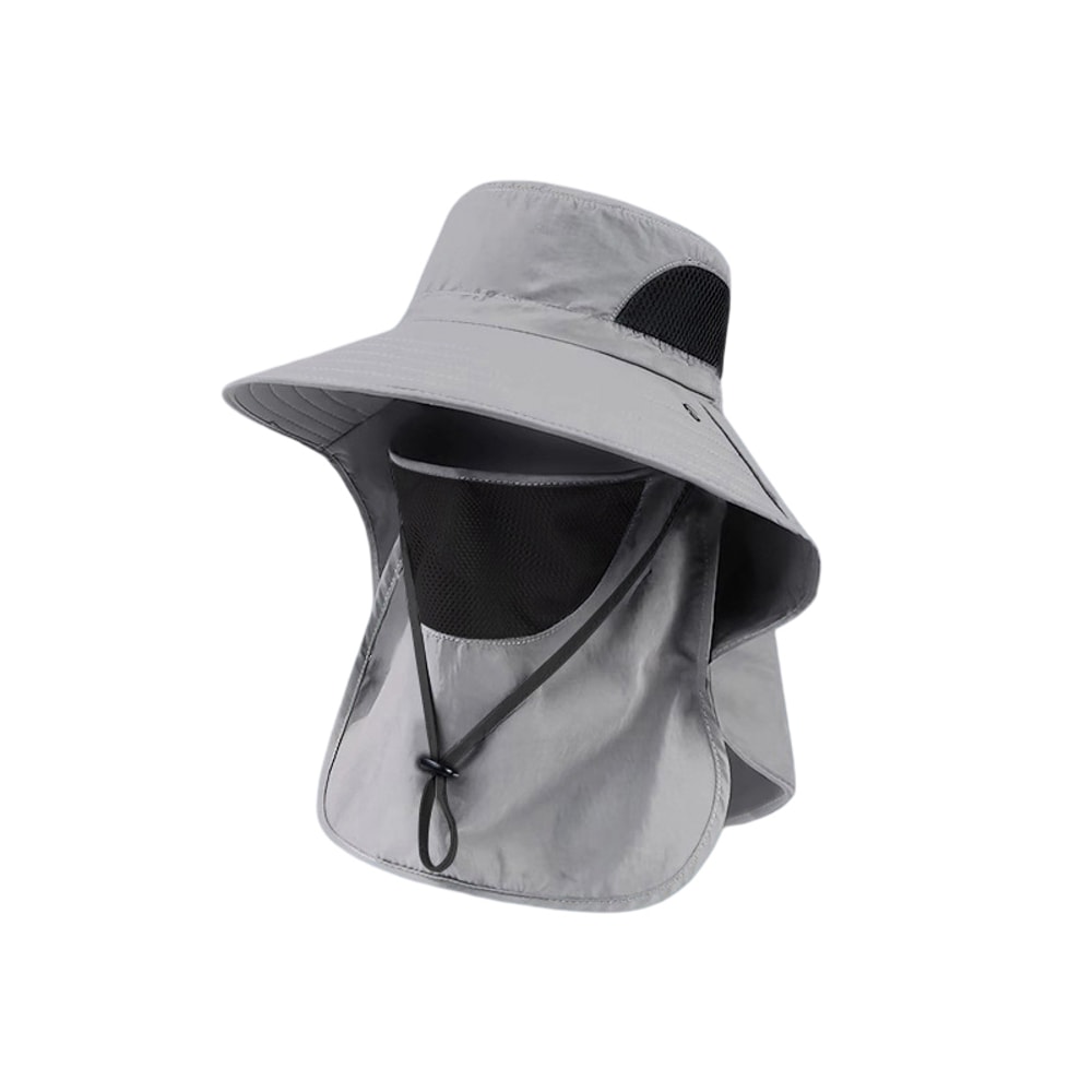Premium UV Protection Sun Hat with Neck Flap Wide Brim Quick Dry Bucket Cap for Men & Women