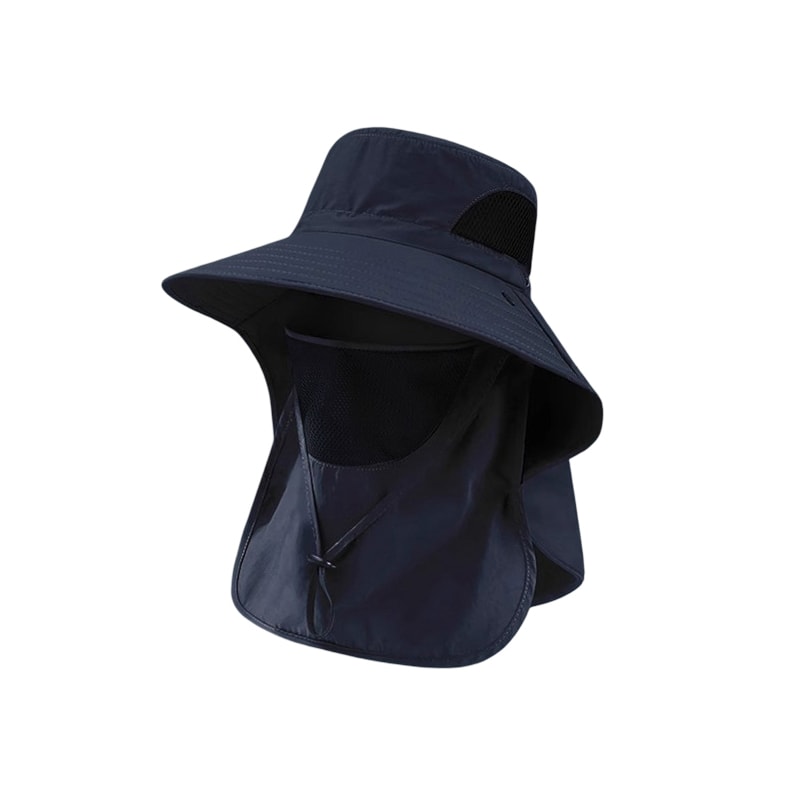 Premium UV Protection Sun Hat with Neck Flap Wide Brim Quick Dry Bucket Cap for Men & Women