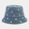 Denim Daisy Bucket Hat For Women Stylish Sun Protection Fishermans Hat 2