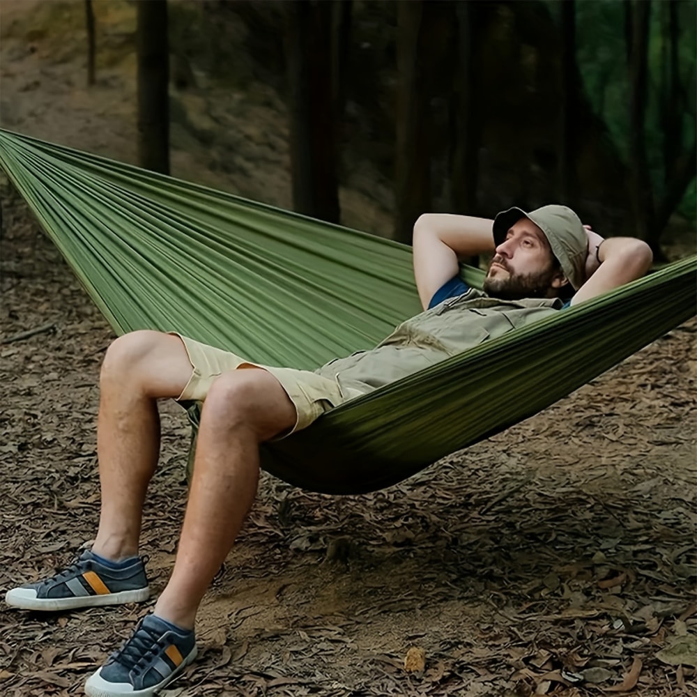 Portable Hammock with Straps and Storage Bag Lightweight Outdoor Lounge Chair for Hiking & Beach