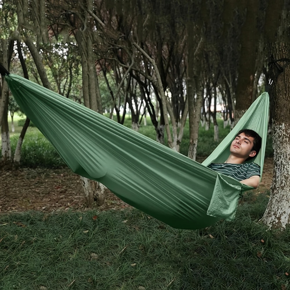 Portable Hammock with Straps and Storage Bag Lightweight Outdoor Lounge Chair for Hiking & Beach