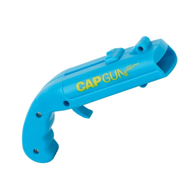 Cap Gun Beer Bottle Opener Fun Party Bar Tool & Beverage Launcher