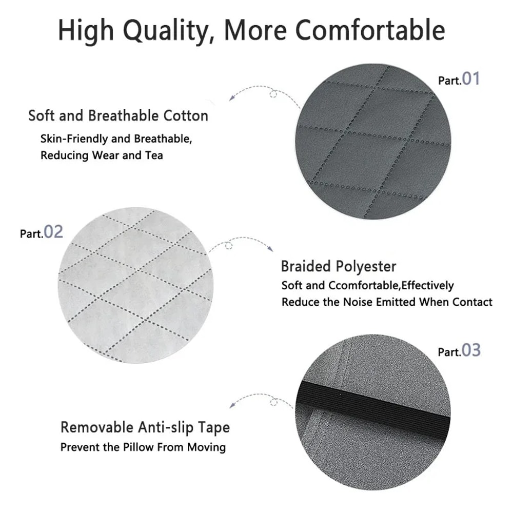 Ultralight Inflatable Neck Lumbar Support Pillow Portable Washable Cover Travel Pillow 3