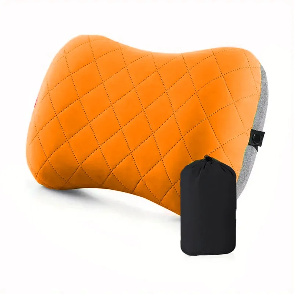 Ultralight Inflatable Neck Lumbar Support Pillow Portable Washable Cover Travel Pillow 5