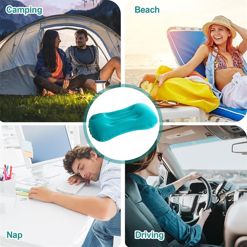 Portable Neck Rest Inflatable Travel Pillow Compact Air Comfort 1